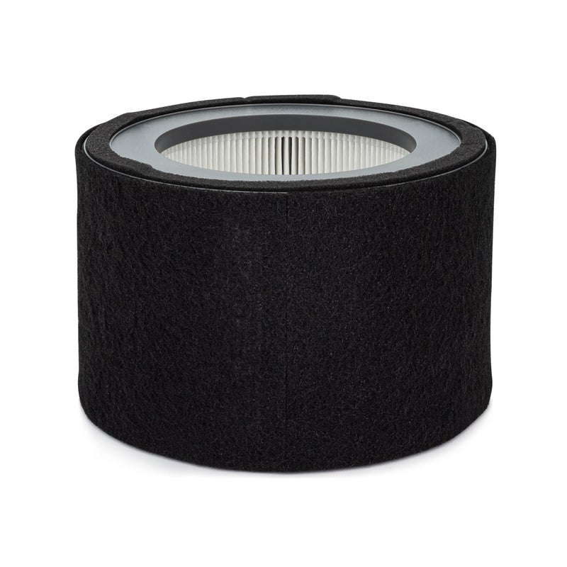 Crane فلتر بديل لجهاز تنقية الهواء من كرين موديل EE-5068، فلتر HEPA بديل موديل HS-1946، عبوة من 1، نظام ترشيح ثلاثي لتحسين جودة الهواء الداخلي - Image 3